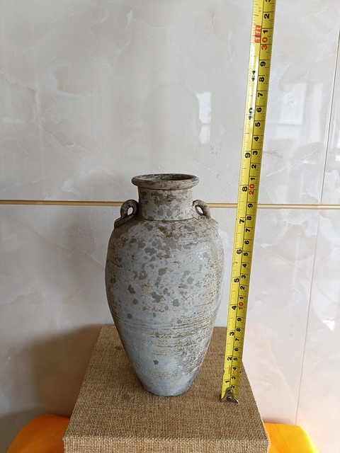 古玩陶瓷北宋越窯青瓷雙系罐拍賣,當前價格598元