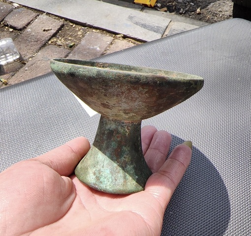 古玩銅器銅燈真品鑒賞圖