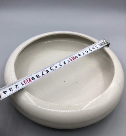 古玩陶瓷民國·白釉筆洗真品鑒賞圖