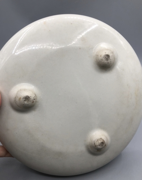 古玩陶瓷民國·白釉筆洗真品鑒賞圖
