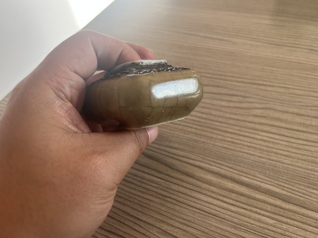 古玩陶瓷黃哥釉水盂真品鑒賞圖
