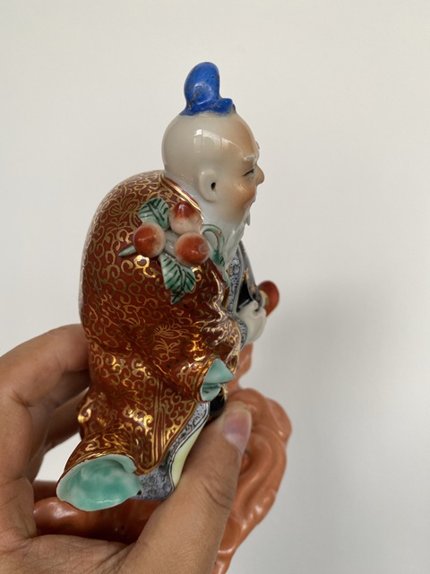 古玩陶瓷東方朔塑像真品鑒賞圖
