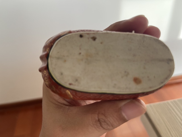 古玩陶瓷粉彩鞋真品鑒賞圖