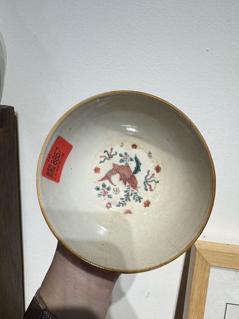 古玩陶瓷五彩人物故事碗真品鑒賞圖