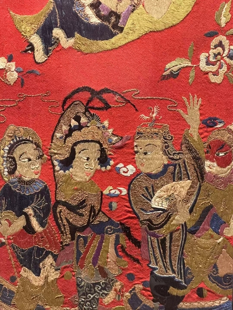 古玩雜項刺繡真品鑒賞圖