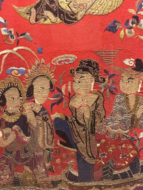 古玩雜項刺繡真品鑒賞圖