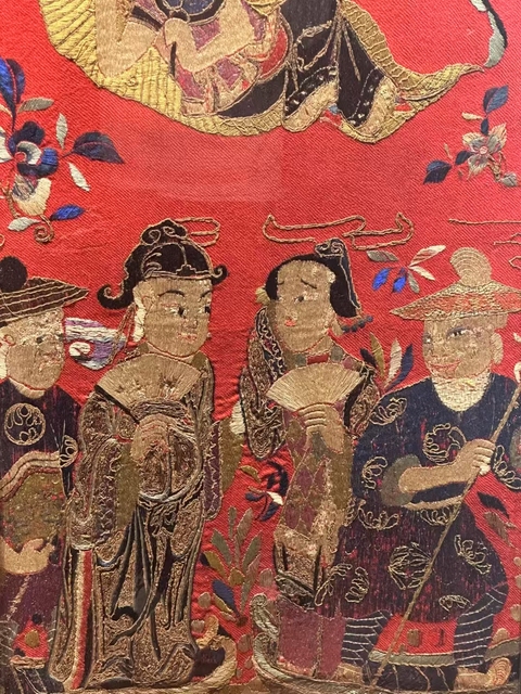 古玩雜項刺繡真品鑒賞圖