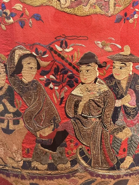 古玩雜項刺繡真品鑒賞圖
