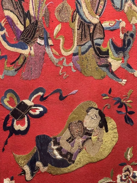 古玩雜項刺繡真品鑒賞圖