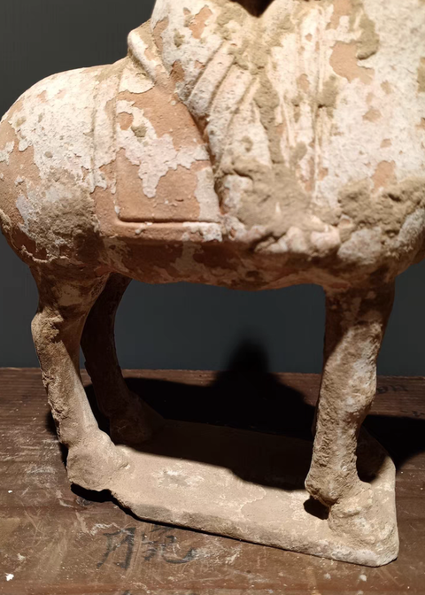 古玩陶瓷馬上人物陶俑真品鑒賞圖