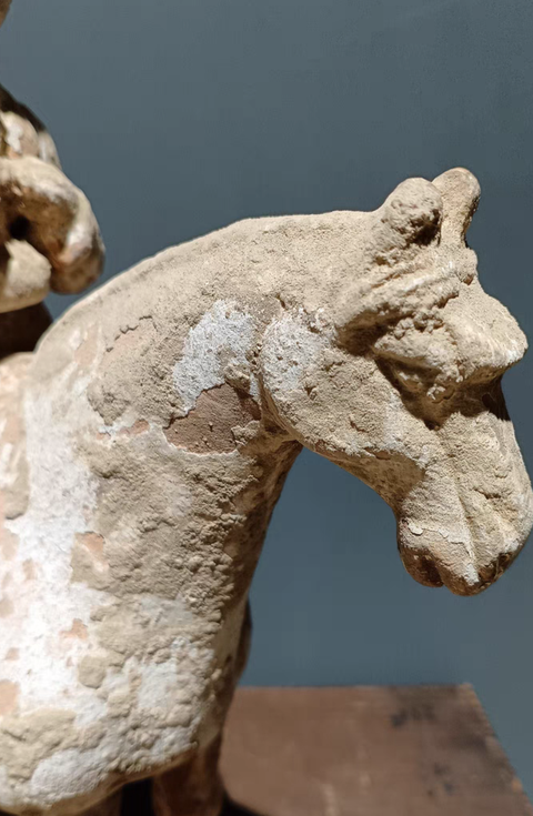 古玩陶瓷馬上人物陶俑真品鑒賞圖