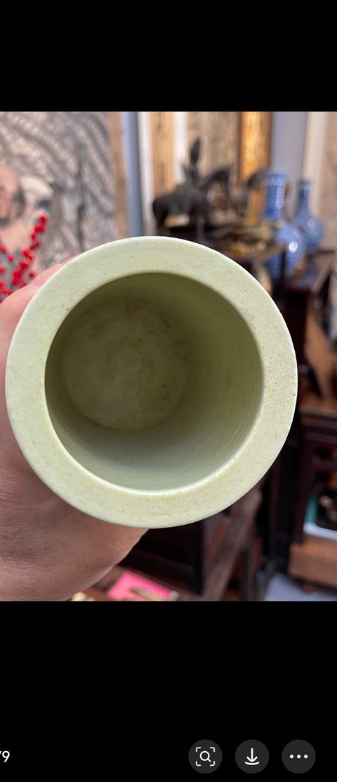 古玩陶瓷龍紋筆筒真品鑒賞圖