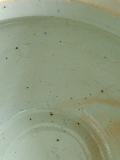 古玩陶瓷青花纏枝花紋四系粥罐真品鑒賞圖