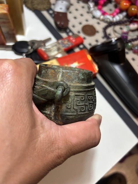 古玩銅器提梁壺真品鑒賞圖