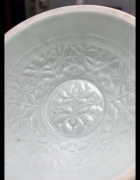 古玩陶瓷宋代·影青釉印蓮花紋碗真品鑒賞圖