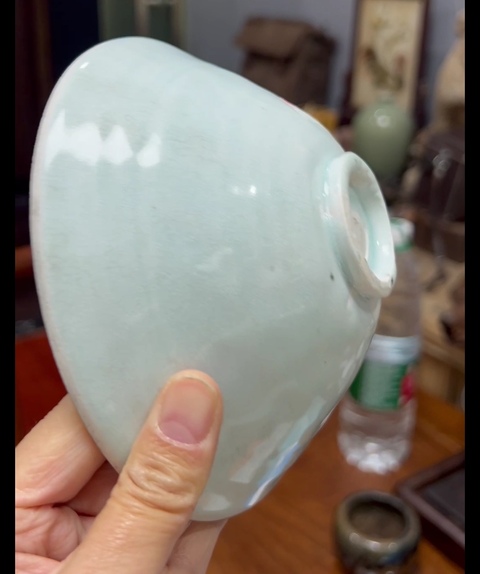 古玩陶瓷宋代·影青釉印蓮花紋碗真品鑒賞圖