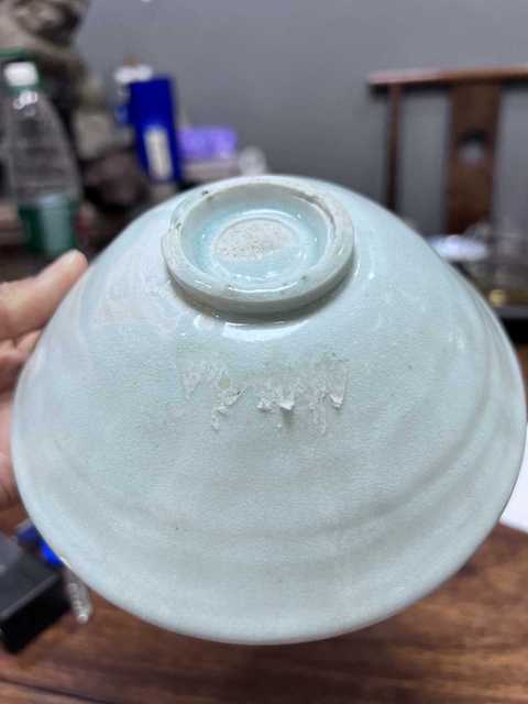 古玩陶瓷宋代·影青釉印蓮花紋碗真品鑒賞圖