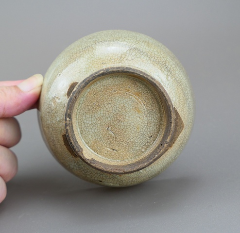 古玩陶瓷哥釉水洗真品鑒賞圖