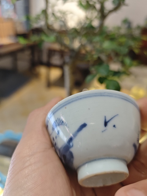 古玩陶瓷青花茶園真品鑒賞圖