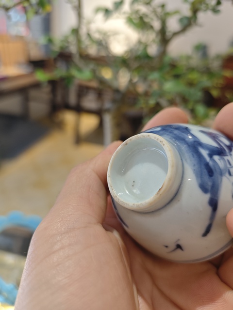古玩陶瓷青花茶園真品鑒賞圖