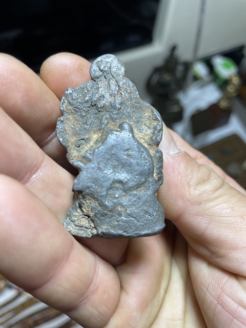 古玩銅器象鼻財神真品鑒賞圖