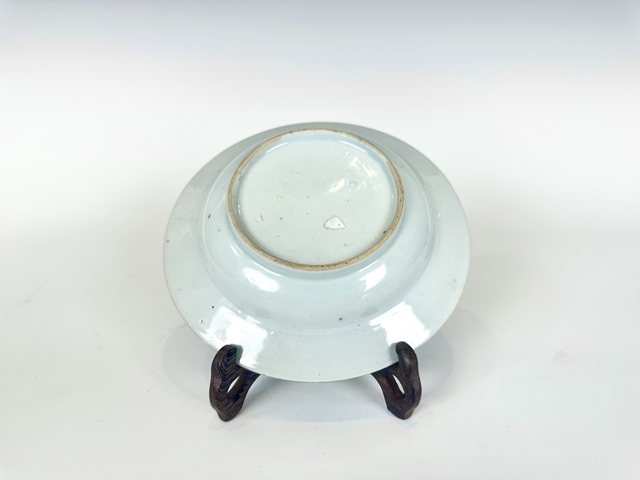 古玩陶瓷清乾隆·粉彩花卉折沿盤真品鑒賞圖