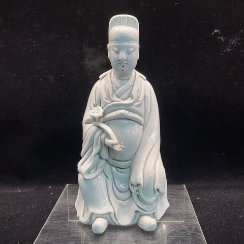 古玩陶瓷德化窯觀塑像拍賣,當前價格800元