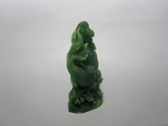 古玩玉器和田碧玉年年有余擺件拍賣(mài),當(dāng)前價(jià)格2688元