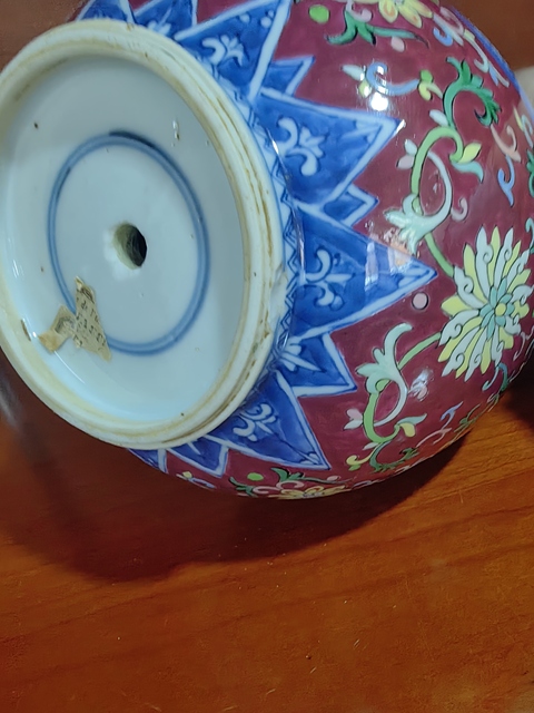 古玩陶瓷青花加彩花鳥紋葫蘆瓶真品鑒賞圖