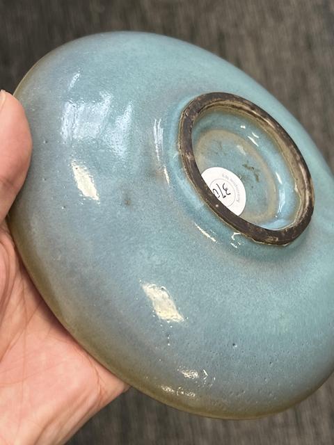 古玩陶瓷鈞窯盤真品鑒賞圖