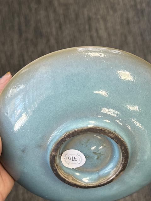 古玩陶瓷鈞窯盤真品鑒賞圖
