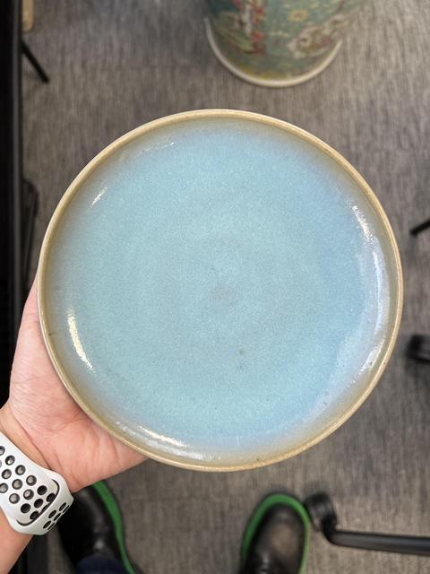 古玩陶瓷鈞窯盤真品鑒賞圖