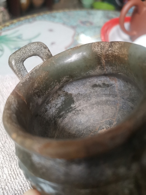 古玩玉器和田玉雕仿古“玉爐”拍賣，當前價格1288元