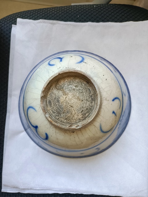 古玩陶瓷晚清磁州大窯碗拍賣,當前價格38元