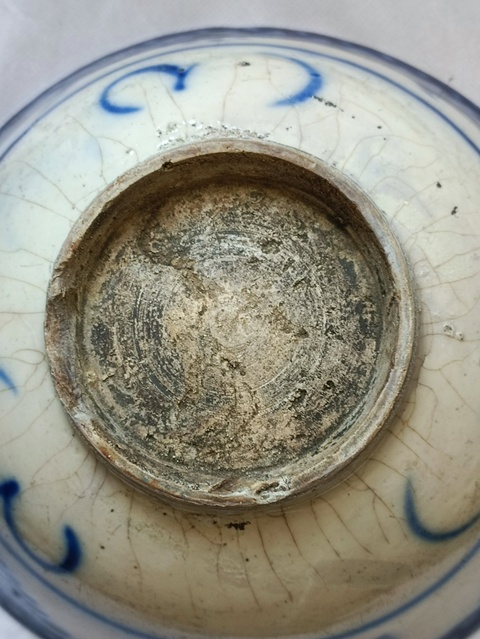 古玩陶瓷晚清磁州大窯碗拍賣,當前價格38元