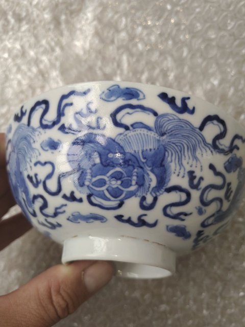 古玩陶瓷青花五世同堂碗拍賣,當前價格6000元