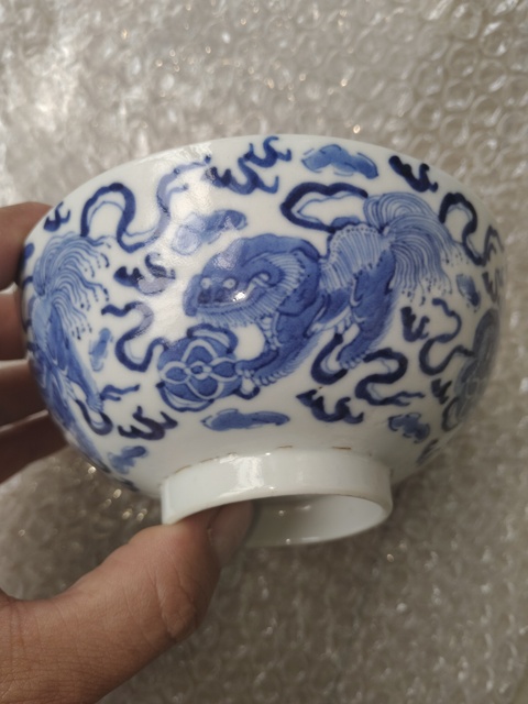 古玩陶瓷青花五世同堂碗拍賣,當前價格6000元