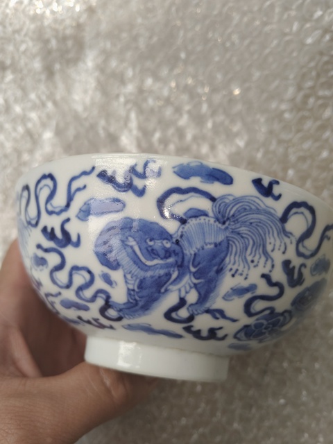 古玩陶瓷青花五世同堂碗拍賣,當前價格6000元