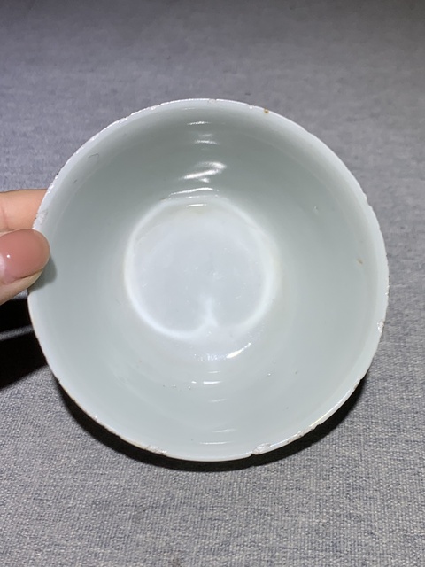 古玩陶瓷青花茶圓真品鑒賞圖
