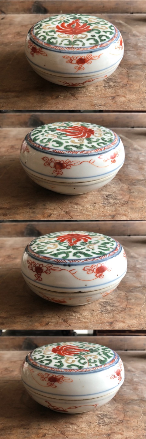 古玩陶瓷清·康熙 青花五彩花卉紋粉盒拍賣,當(dāng)前價(jià)格6000元