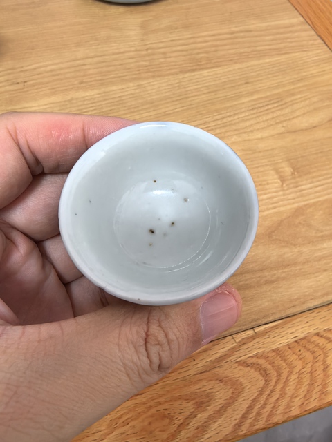古玩陶瓷清早期祭蘭釉杯拍賣，當前價格1580元