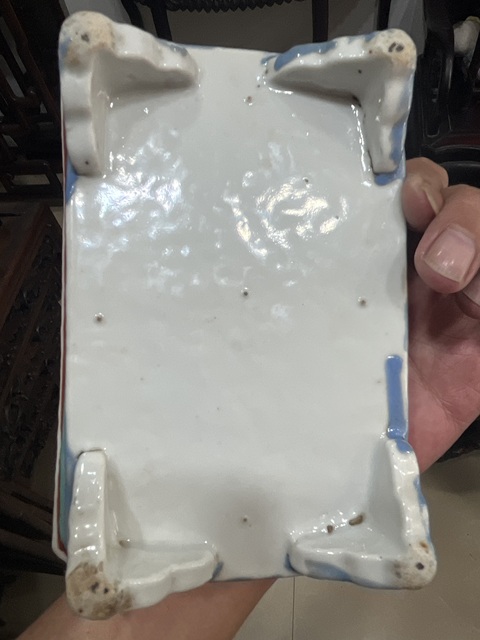 古玩陶瓷晚清粉彩水仙盆拍賣，當前價格8000元