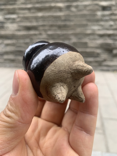 古玩陶瓷耀州窯黑釉香爐拍賣,當前價格4600元