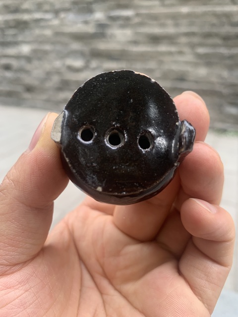 古玩陶瓷耀州窯黑釉香爐拍賣,當前價格4600元