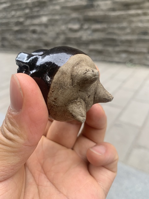 古玩陶瓷耀州窯黑釉香爐拍賣,當前價格4600元