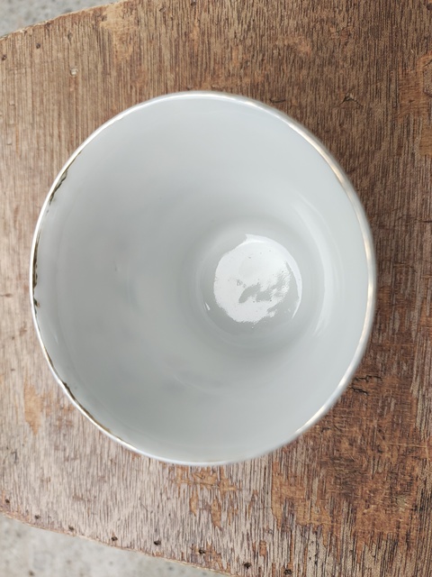 古玩陶瓷粉彩馬蹄杯真品鑒賞圖