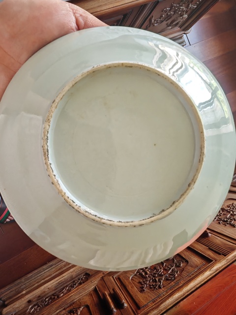 古玩陶瓷廣彩人物故事紋盤真品鑒賞圖