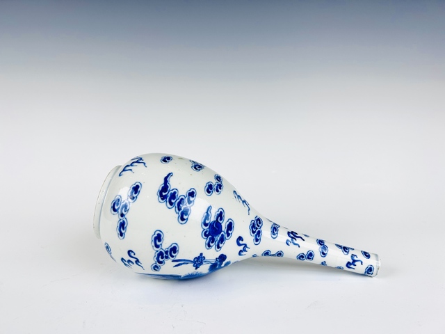 古玩陶瓷清晚期·青花鳳紋膽瓶真品鑒賞圖