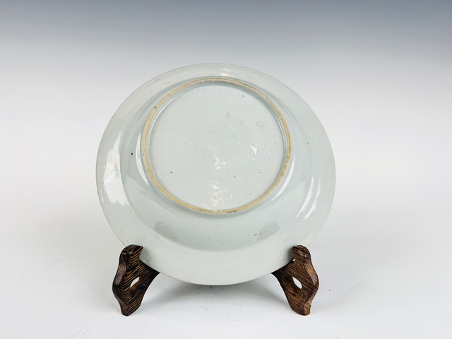 古玩陶瓷清雍正·粉彩花卉折沿盤(pán)拍賣(mài)，當(dāng)前價(jià)格1080元