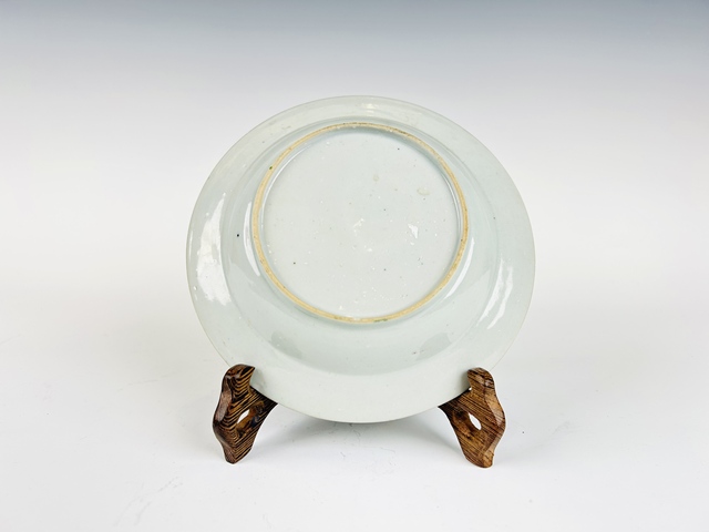 古玩陶瓷清雍正·粉彩花卉折沿盤(pán)拍賣(mài)，當(dāng)前價(jià)格1080元